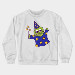 Froggy Wizard (blue) Crewneck Sweatshirt